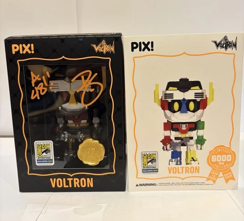 Thrilljoy Pix Super Chase Voltron 1 Of 48 Sleeve Intact Autographed By Mariotti