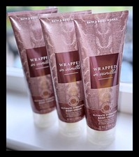 Bath Body Works 8 oz Wrapped in Vanilla Ultimate Hydration Body Cream x3