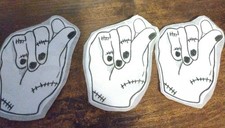 Addams Family Inspired Zombie Hand Thing Homemade Sticker Addams Family Inspired Zombie Hand Thing Homemade Sticker