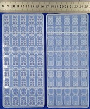 1pz stampo in silicone per resina fai da te  orsetti  teddy 45 forme 190x85mm