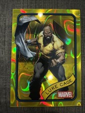 2025 Topps Chrome Marvel Luke Cage Yellow Lava Refractor #111
