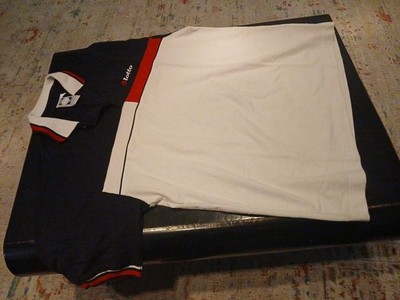 VINTAGE Lotto Polo Shirt Tennis Boris BECKER Größe M SUPER ZUSTAND