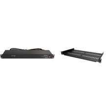 StarTech.com 8 Outlet Horizontal 1U Rack Mount PDU Power Strip, Bla... Fast Ship