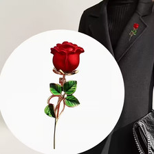 Fashion Flower Enamel Brooch Pin Lapel Collar Badge Bouquet Wedding Jewelry Gift