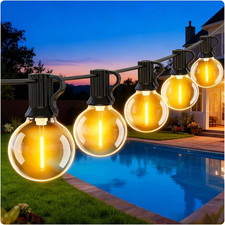 Outdoor-Garden-String-Lights-Mains-Powered 9M Festoon Lighting 30Ft Gazebo Light