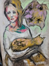 Ölbild Abstrakt Gemälde Modern Art Alexander Diener Unikat Wandbild Frau Farbe 