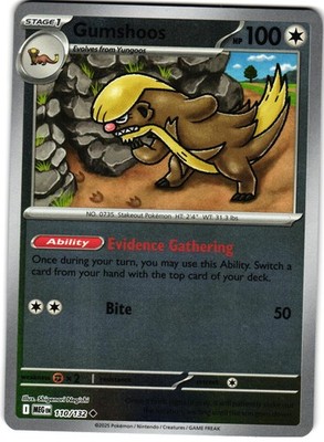 Gumshoos [Reverse Holo] 110/132 Pokemon Mega Evolution