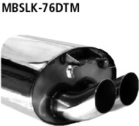 Bastuck Edelstahl Sportauspuff +VBR Mercedes SLK R170 2x76mm DTM scharf gerade Bastuck Edelstahl Sportauspuff +VBR Mercedes SLK R170 2x76mm DTM scharf gerade
