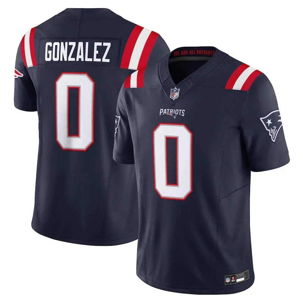 2025 Men's/Youth Patriots Christian Gonzalez #0 Rivalries Jersey