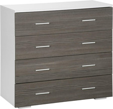 Cassettiera Camera Da Letto, Comò Camera Da Letto Con 4 Cassetti Con Maniglie in