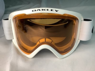 Oakley O Frame 2.0 Pro L Snow Goggles Matte White Frame Persimmon Orange Lens