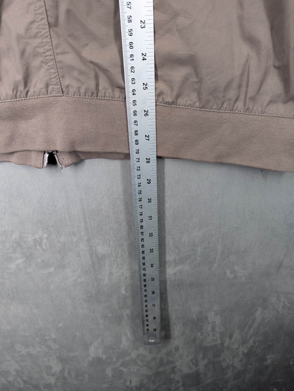 Nike Lightweight Bomber Jacket Mens Size Large Unlined Full Zip Beige DN4458-040 image 4