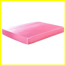 1 Piece Satin Fitted Sheet Only Classic Luxury Silky Soft Bed Sheets Solid Co...