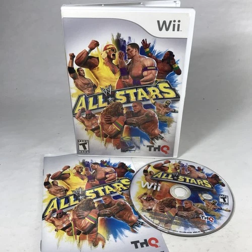 WWE All Stars (Nintendo Wii, 2011) CIB Manual Hulk Hogan Ultimate Warrior WWF