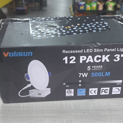 Volisun Recessed LED Slim Panel Lights 12 Pack 3in 7W 500LM User Manual