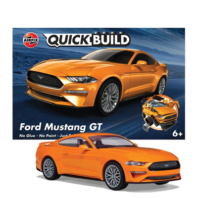 #ad Airfix Model Car Kit QuickBuild Ford Mustang GT Orange Push Fit J6036 $17.95
