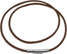 Lederkette Herren Schwarz,Lederhalsband MäNner Damen,Leder Halskette MäNner Lede