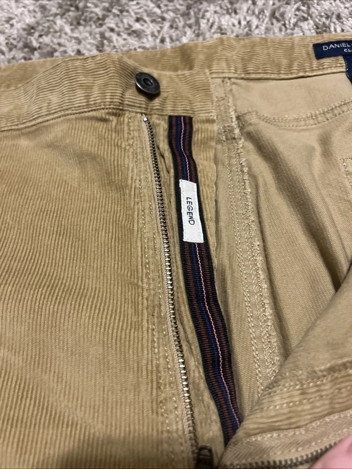 Men’s Vintage Corduroy Pants Casual Daniel Cremieux Tan 40x30 Classic Fit - Image 3 of 4