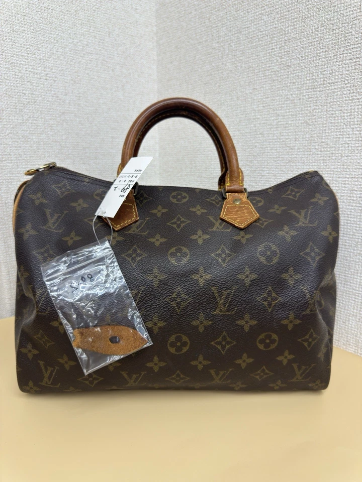 Bolso de hombro Louis Vuitton Speedy 30 marrón lona Foto 2 de 4