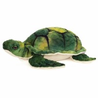 Teddy Hermann WasserschildkröTe, PlüSchtier, Meerestier, PlüSch, GrüN, 23 Cm