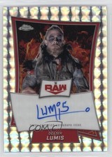 2025 Topps Chrome WWE Red Brand Geometric Refractor Dexter Lumis Auto 3hd