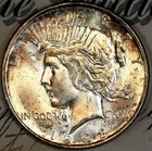 1923-D SUPERB+ GEM BU MS PEACE SILVER DOLLAR DC199 FROM MATTHEWS HOARD
