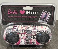 Barbie iHome MP3 Player iPod Compatible Stereo Water-Resistant BiM22 NOS🔥