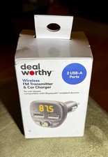 FM Bluetooth Transmitter - dealworthy Black