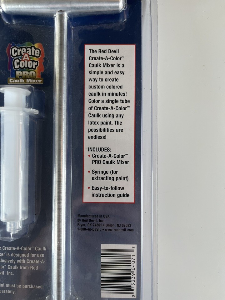 Create A Color Pro New In Package Diecast Aluminum Pro Caulk Mixer L