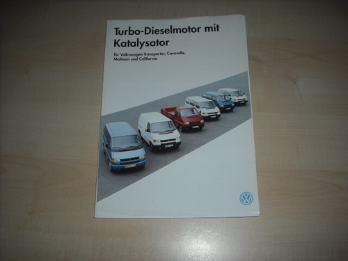 50022) VW Bus T4 Turbodiesel Katalysator Prospekt 03/1993