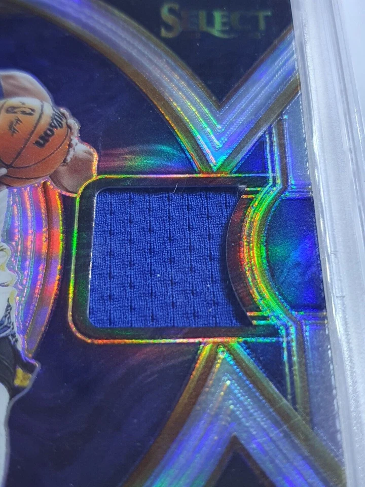 Camiseta deportiva Select Stephen Curry 2022 #PARCHE PLATEADO Prizm Game Worn - PSA 9 (POP 11) Foto 2 de 3