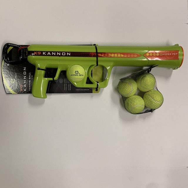 Hyper Pet K9 Kannon K2 Ball Launcher Dog Toys W/ Extra Tennis Ball Set