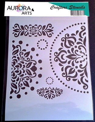 Schablone von Aurora Arts A4 Esoterik Mandala Set 190mic Mylar Bastelschablone 174