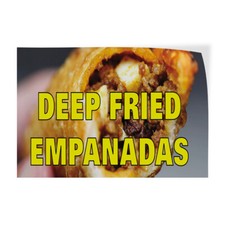 Decal Stickers Deep Fried Empanadas Advertising Printing A Store Sign Label
