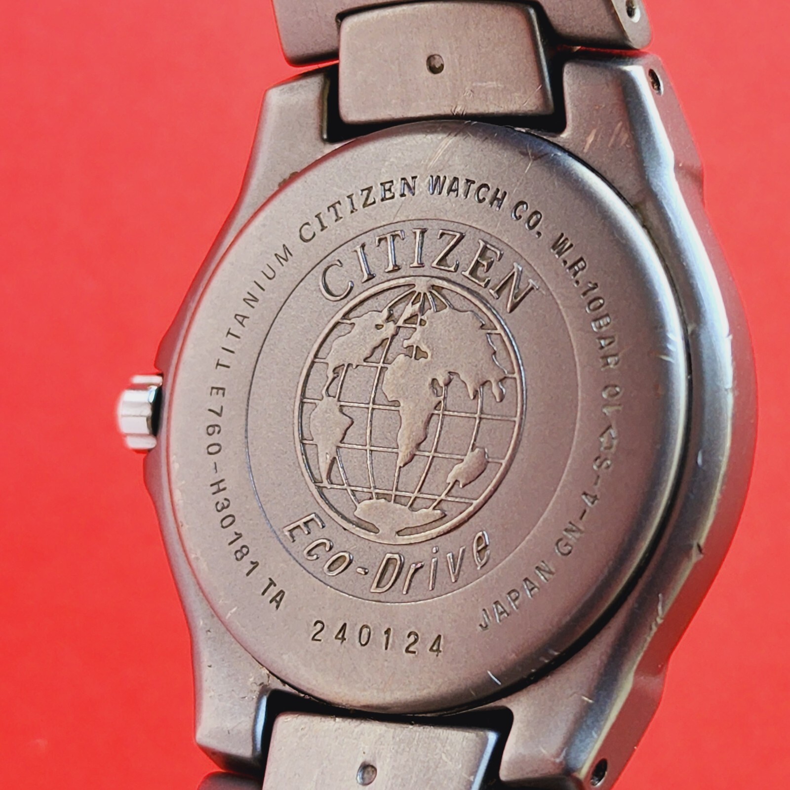 Citizen Eco Drive Watch Titanium Blue Dial With Bracelet E760H30181