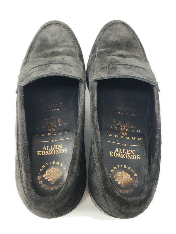 Men\'s Black Suede Allen Edmonds Penny Loafers - 9.5 Randolph 2.0 Penny Loafer | Men main image 3