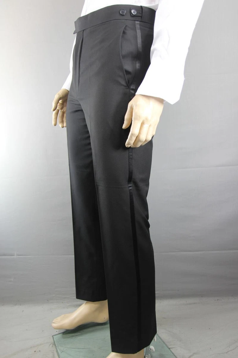 Mens Formal Casual Trousers Big Sizes Polyester Trouser Inside Leg 27 Inch  Waist 30 to 50 Inch L27 W30 Black  Amazoncouk Fashion