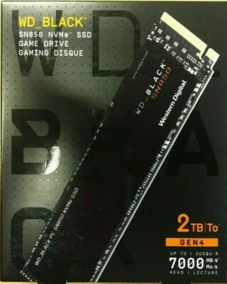 WD Black SN850 2TB M.2 NVMe Gen 4 SSD (WDS200T1X0E-00AFY0) 7000mb 