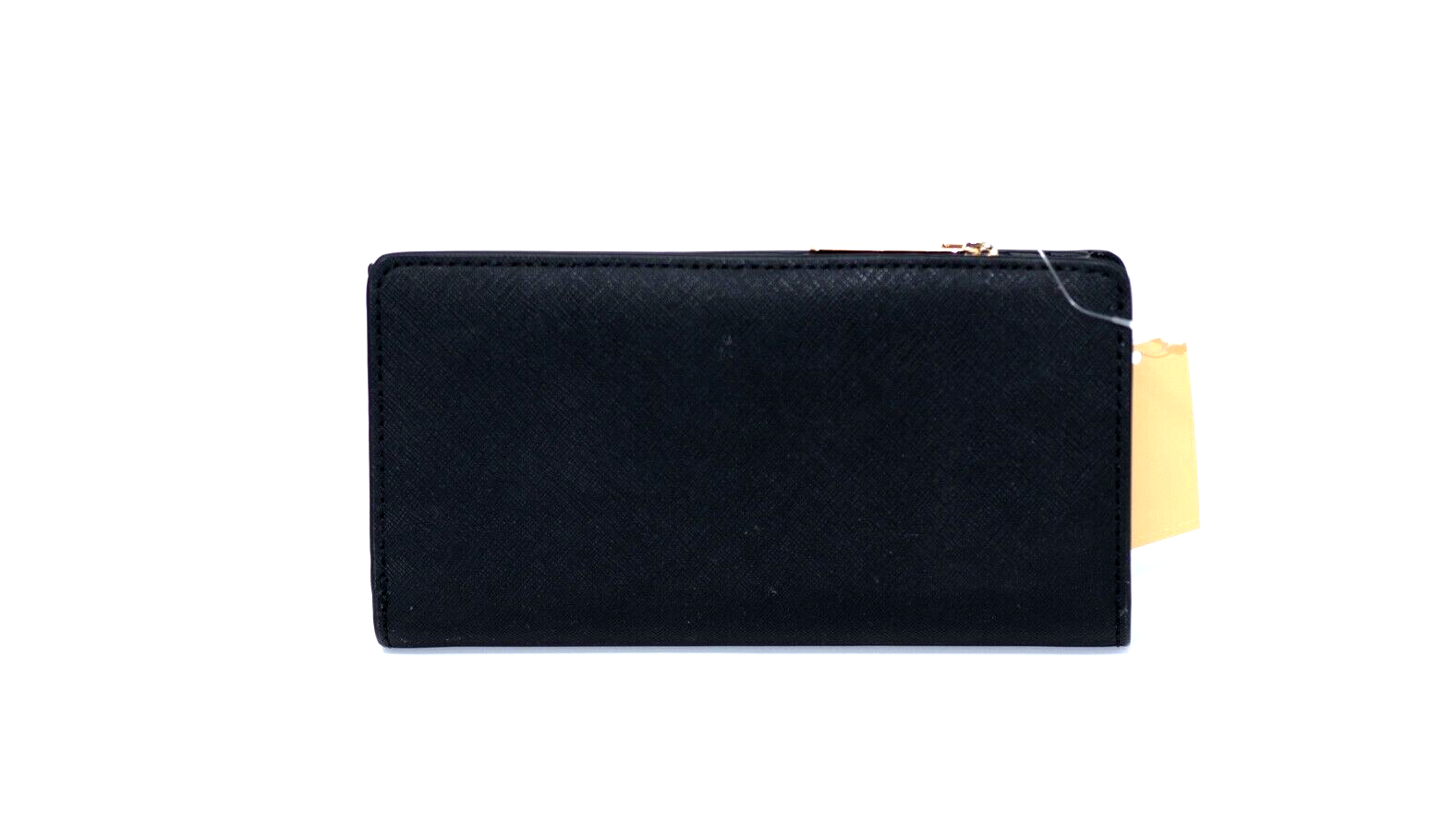 W/o Tags Michael Kors Black Saffiano Zippered Credit Card Wallet 