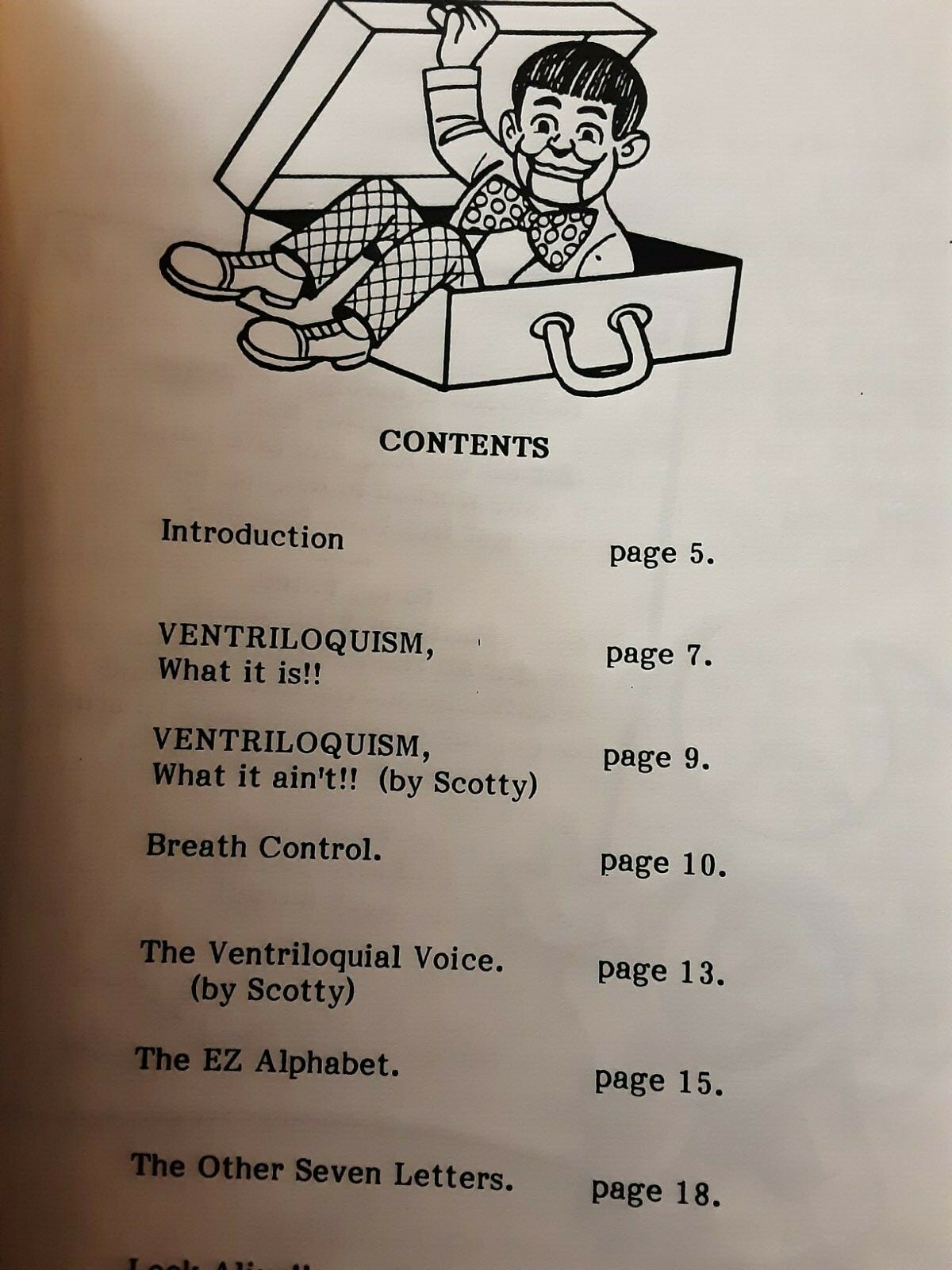 THE ABC'S OF VENTRILOQUISM BOOKLET BY DEL WILSON eBay