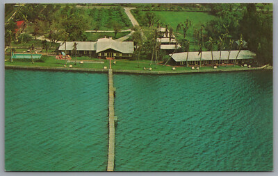Punta Gorda Florida Eagle's Nest Lodge Aerial View c1964 Postcard