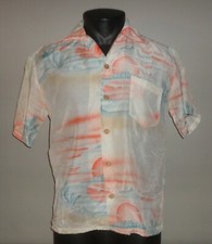 Vintage Ocean Pacific OP Sunwear Button Up Hawaiian Shirt Adult Medium Sun City