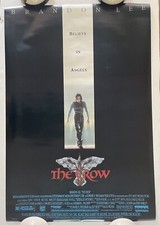 Vintage Original 1994 The Crow Movie Poster Brandon Lee 90s American Gothic