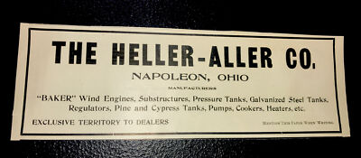 1907 The Heller - Allen Co. Farm Advertising - Napoleon - Ohio