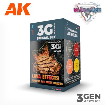 AK Interactive: Lava Effects - Wargame Color Paint Set - AK1072