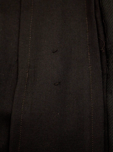 VTG Women's Antique Edwardian Late 1800s Black Wool Or Wool Blend Skirt Sz M - Picture 15 of 17