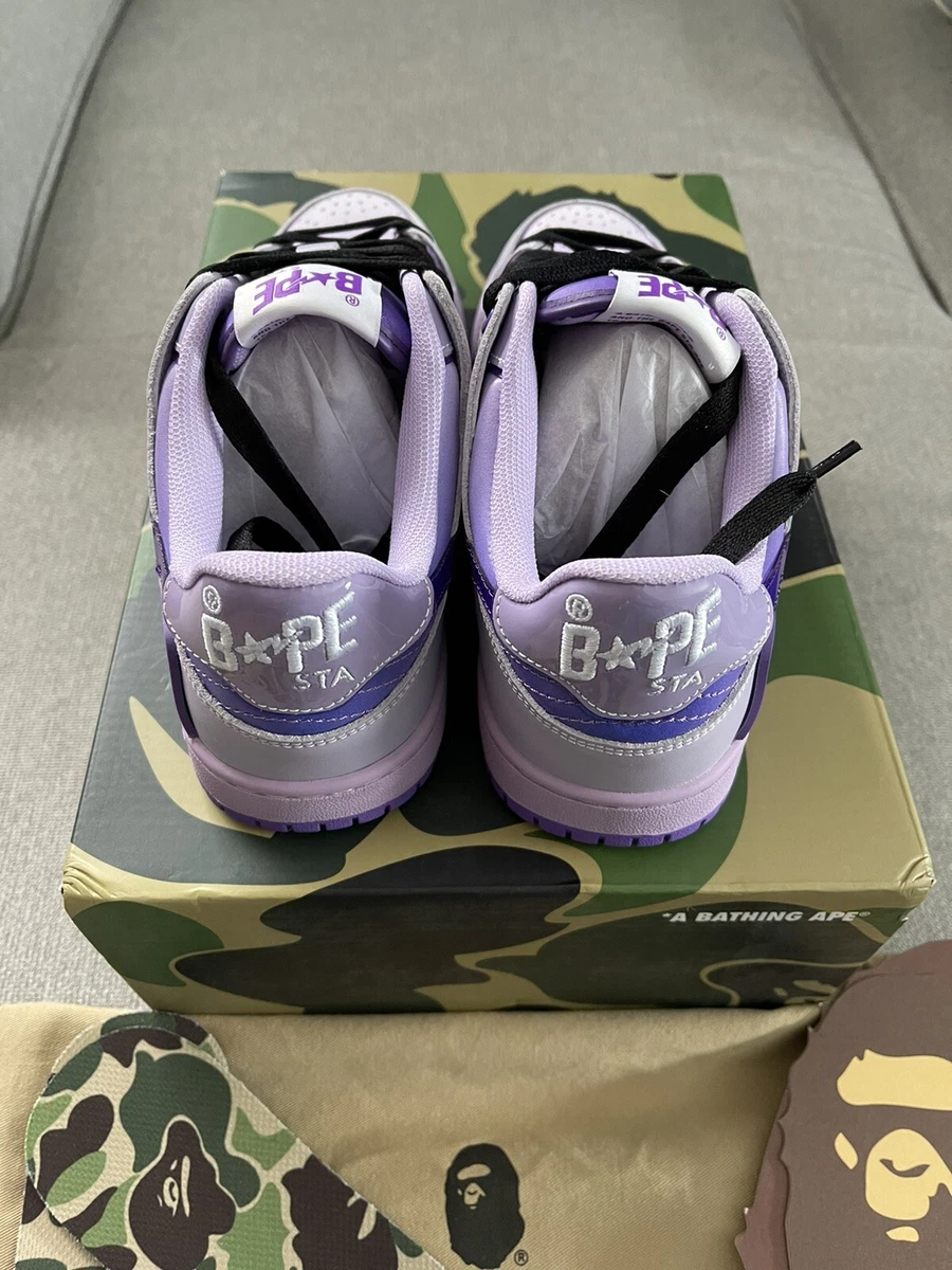 A Bathing Ape SK8 STA Ladies Size 6 (24cm) Purple