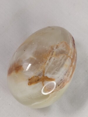 Steineier Ostern Onyx Alabaster Granit Marmor Briefbeschwerer 9,5 cm 233 g Vintage
