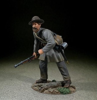 Figurine Soldat Confédéré Guerre Civile Américaine - échelle 1:30, étain, Marque Britains