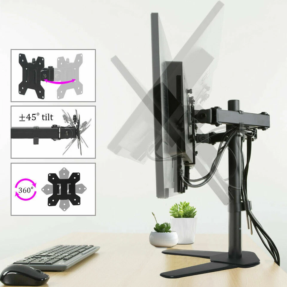 Dual Monitor 22" DELL E221Hb Full HD Computer Gaming Monitor Dual stand - Image 4 of 4